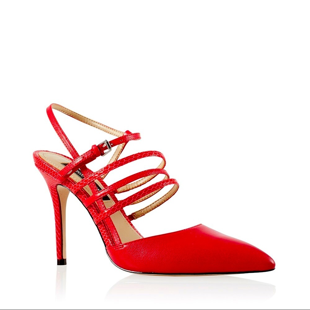 Red Strappy Heels